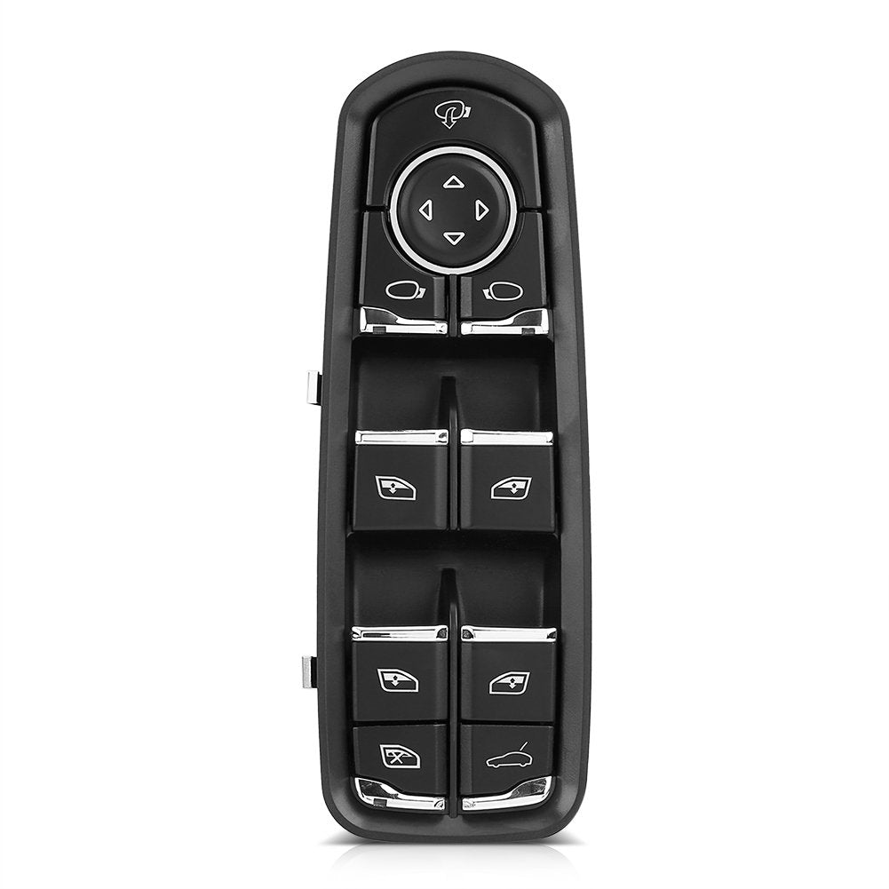 Qiilu Fensterheber Hauptschalter, Vorne Links Fensterheberschalte für Cayman Panamera Macan 7PP95985