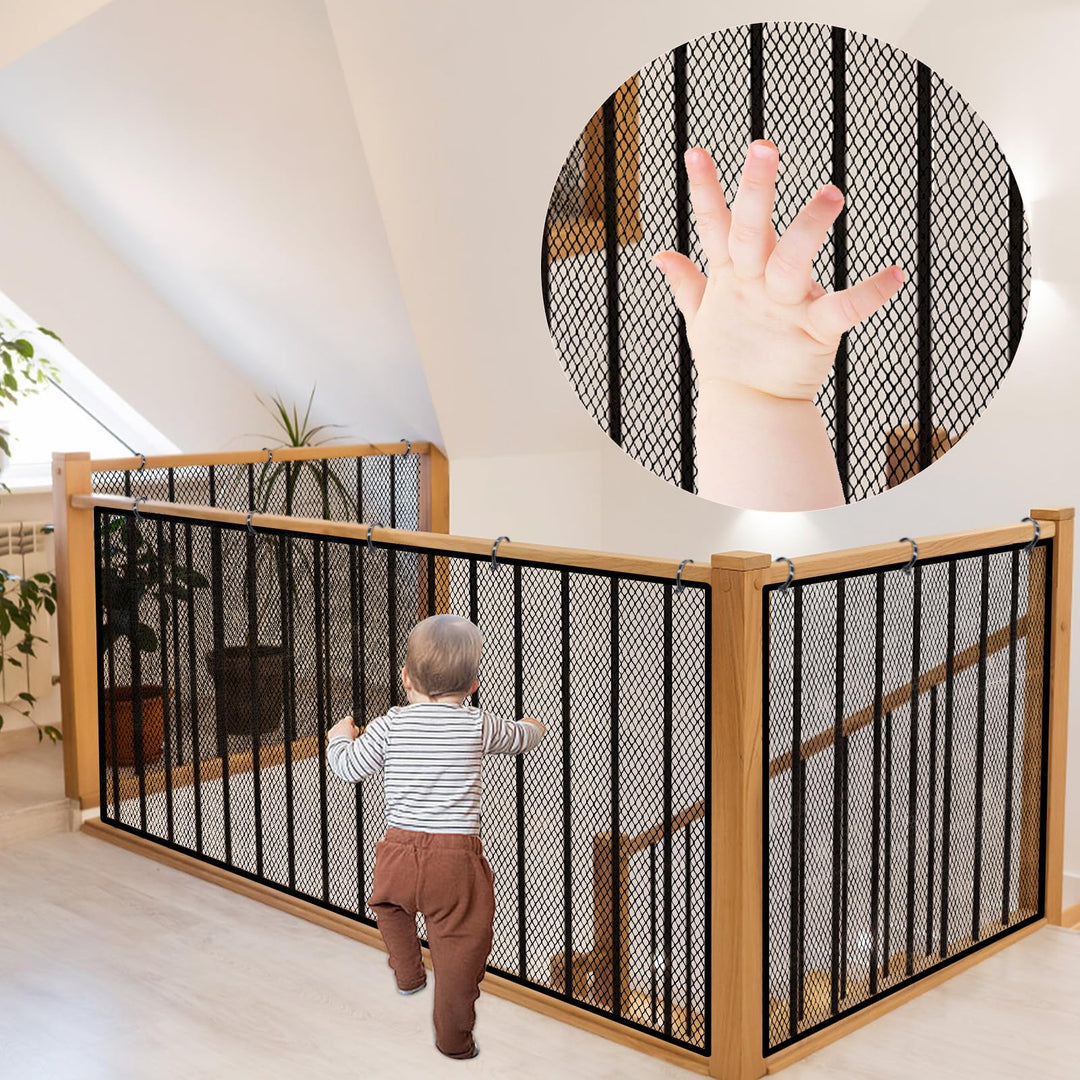 300x90cm Kinder Treppen Sicherheitsnetz, Baby Balkon Geländer Treppenhaus Sicherheitsnetz, Verdicken