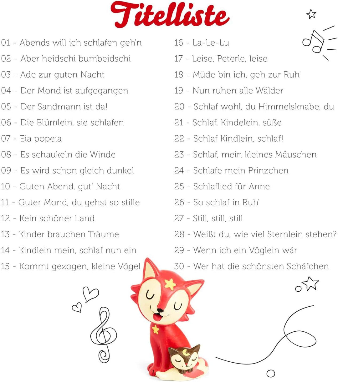 tonies Hörfiguren für Toniebox, 30 Lieblings-Kinderlieder – Schlaflieder, Kinderlieder für Kinder ab