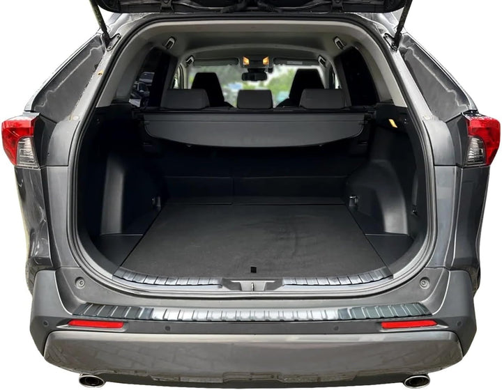 RECAMBO Ladekantenschutz Edelstahl Hochglanz poliert, Chrom Look - kompatibel für Toyota Rav4 V - BJ