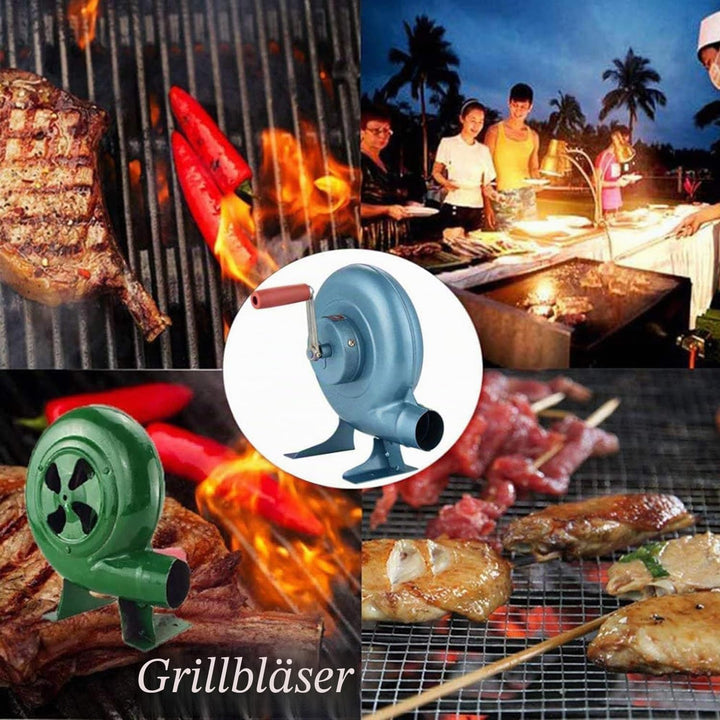 LegendTech Handkurbel-Schmiede-Gebläse, Eisengetriebe, Popcorn-Ventilator, manueller Ventilator, man