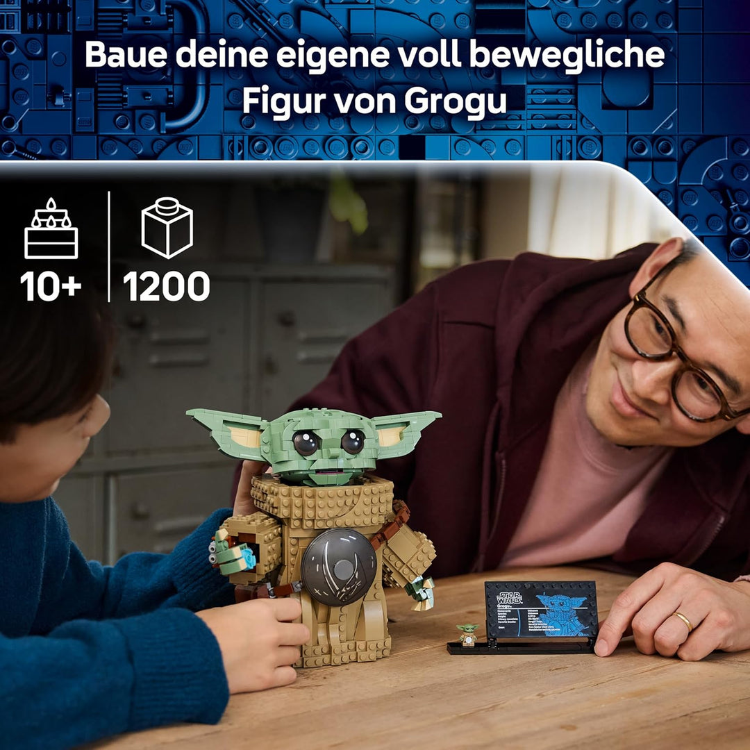 LEGO Star Wars 75446 Grogu (Lehrling des Mandalorianers) - Spielfigur Modellbau mit Beskar-Rüstung a