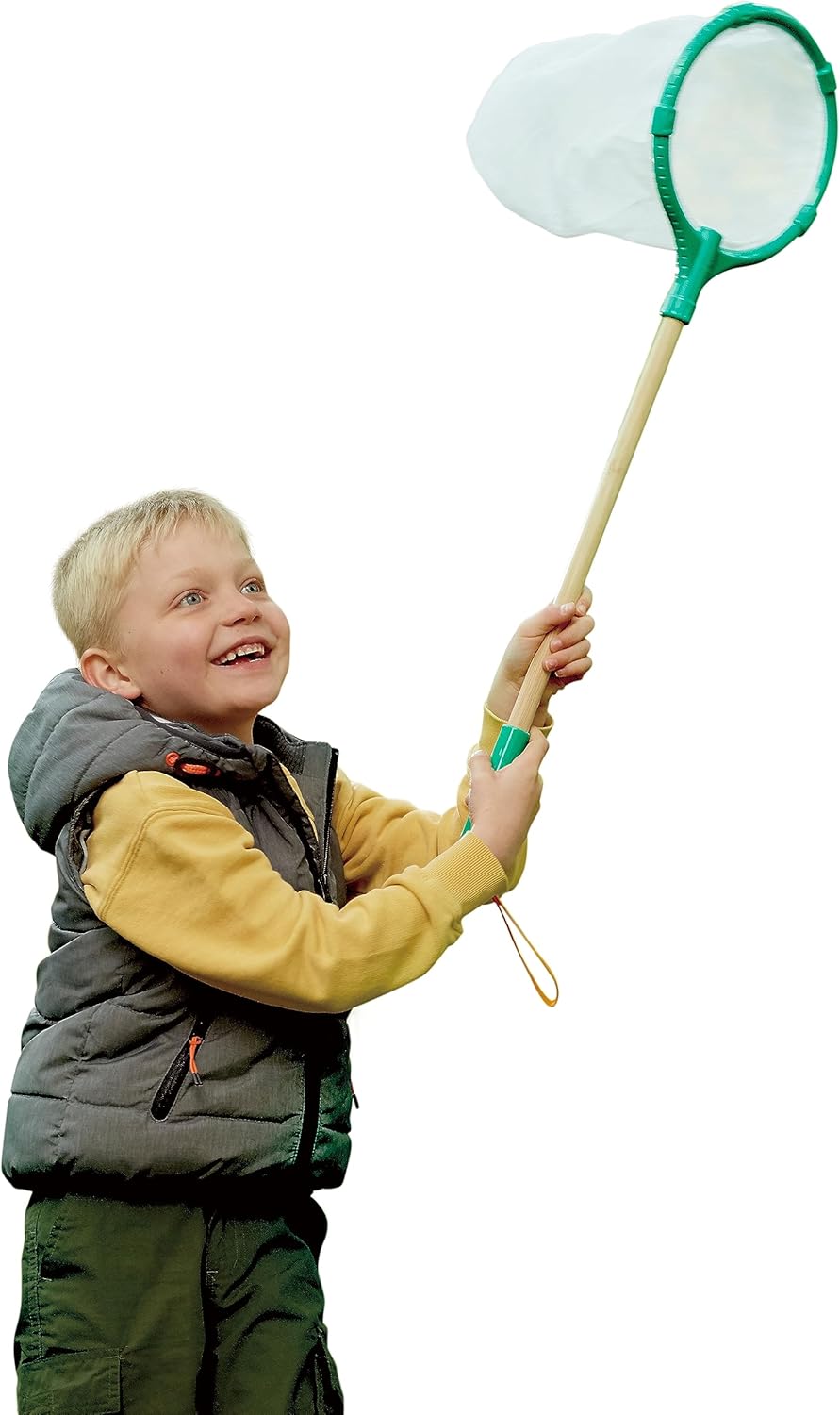 Hape Nature Fun Explorer Netz zum Fangen von Insekten aus Bambus und pflanzlichem Kunststoff, ab 4 J
