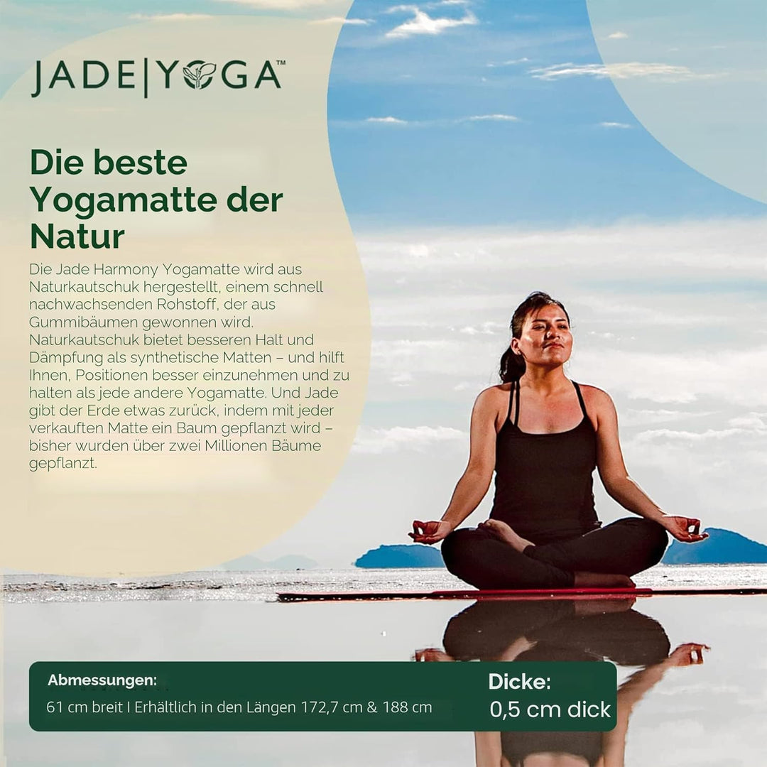 JADE YOGA - Harmony Yoga Mat - Yoga Mat Designed to Provide A Secure Grip to Help Hold Your Pose Him