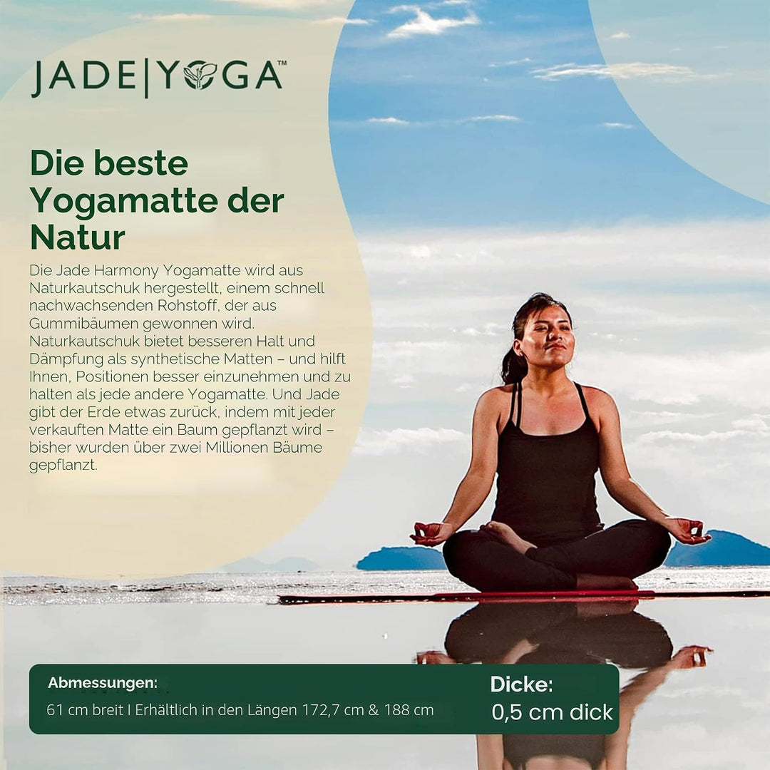 JADE YOGA - Harmony Yoga Mat - Yoga Mat Designed to Provide A Secure Grip to Help Hold Your Pose Him