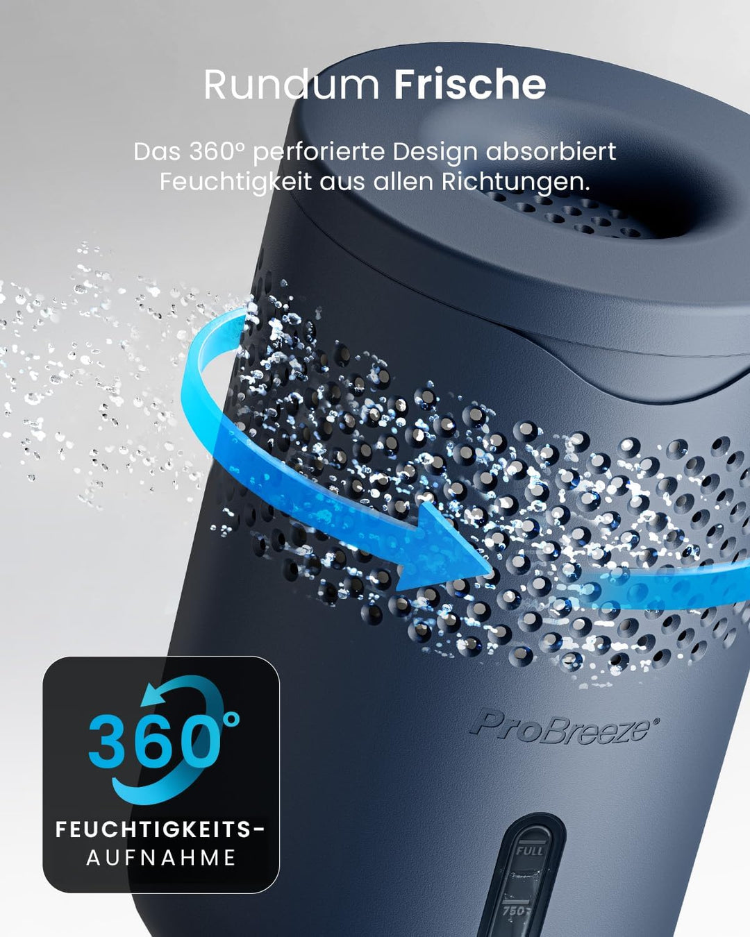 Pro Breeze Osmo Luftentfeuchter – Geräuschlos & Nachfüllbar - Raumentfeuchter für Zuhause, Schlafzim