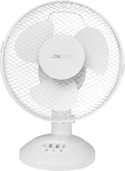 Clatronic Ventilator für Tisch / Tischventilator VL 3601; Mini-Fan für Schlafzimmer, Büro, Wohnmobil