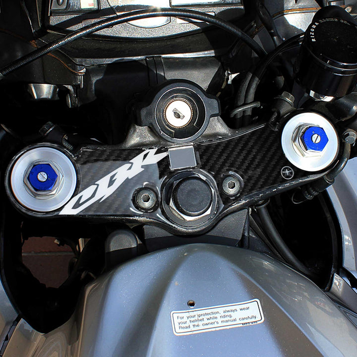 labelbike - 3D Aufkleber Motorrad Lenkgabelplatte Schutz und Dekoration aus Harz mit offizieller Liz
