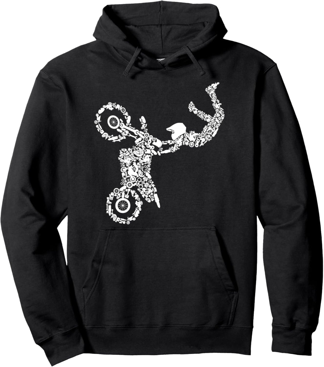 Motocross Enduro Supermoto Bike Dirt Biker Jungen Kinder Pullover Hoodie