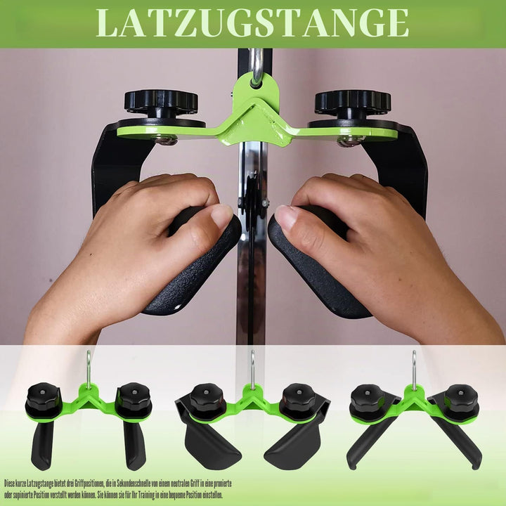 KORIKAHM Home Gym Fitness Spreizstange Multi-Grip Breit Latzugstange Neutral Grip Griff Latzugaufsät