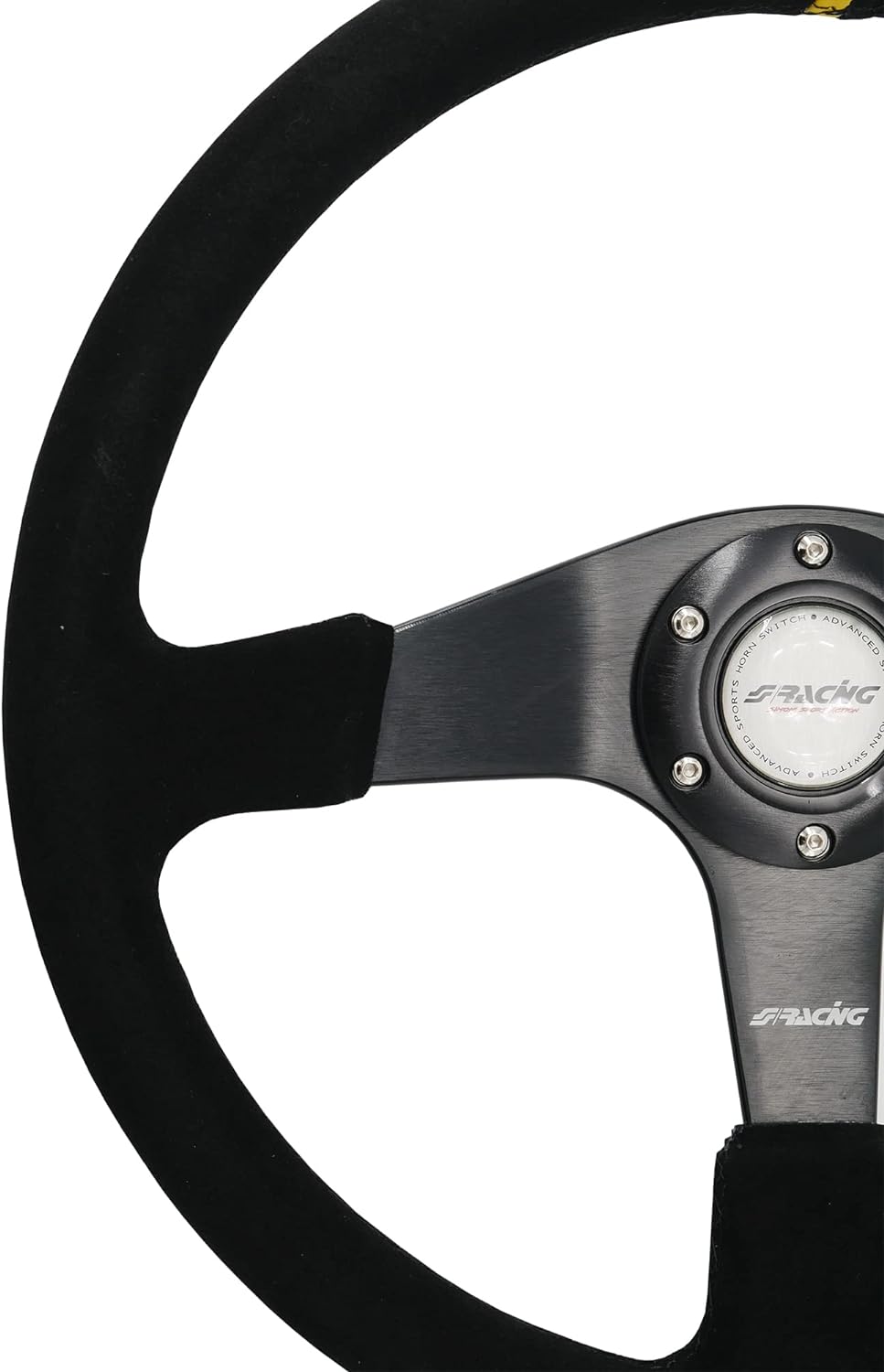 Simoni Racing DEF Verteidiger Universal Lenkrad, Schwarz Shammy