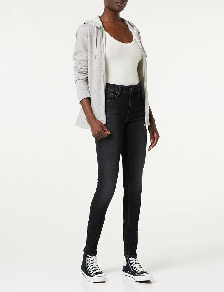 G-STAR RAW Damen 3301 High Skinny Jeans 23W / 28L Schwarz (Worn in Coal D05175-a634-b179), 23W / 28L