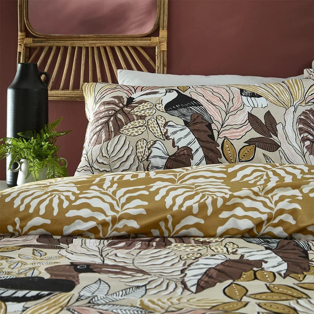 furn. Tocorico Bettwäsche-Set für Doppelbett, Baumwolle, Polyester, Natur Doppelbett Natur, Doppelbe
