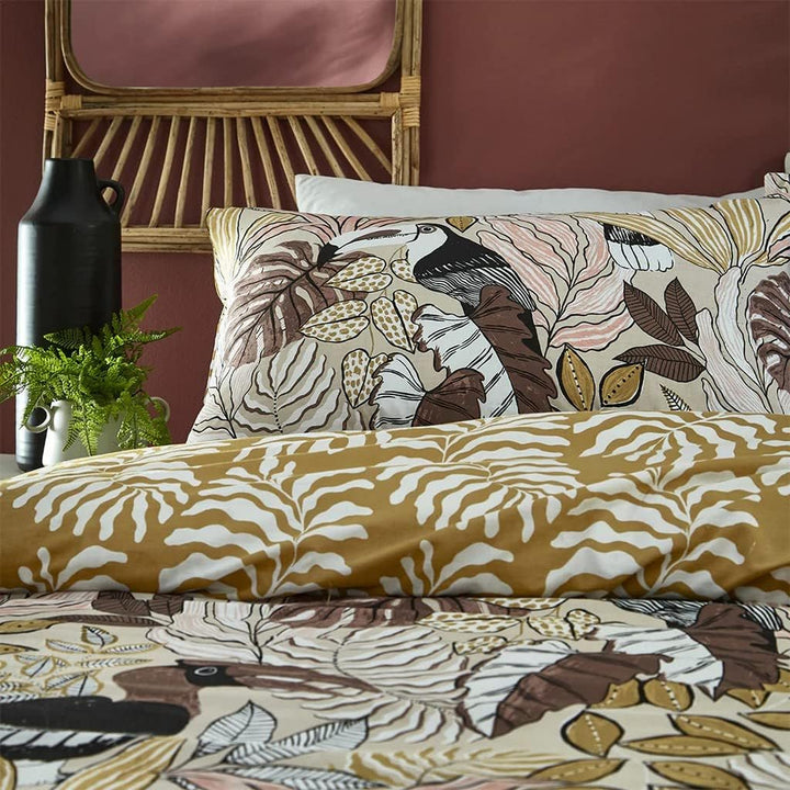 furn. Tocorico Bettwäsche-Set für Doppelbett, Baumwolle, Polyester, Natur Doppelbett Natur, Doppelbe