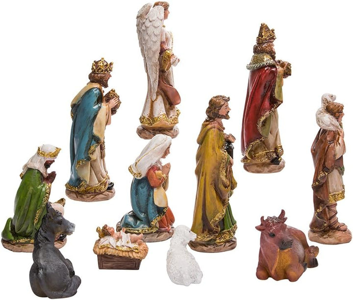 Kurt Adler 15,2 cm Krippe mit 11 Figuren
