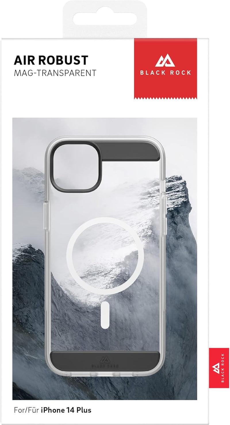 Black Rock - Hülle Mag Air Case Passend für Apple iPhone 14 Plus I Handyhülle MagSafe Kompatibel, Tr