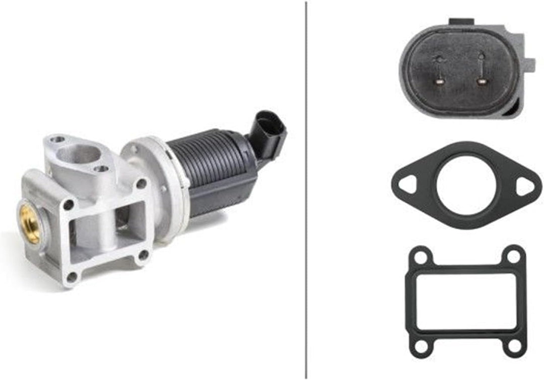 HELLA 6NU 010 171-401 AGR-Ventil - elektronisch - 2-polig - mit Dichtungen