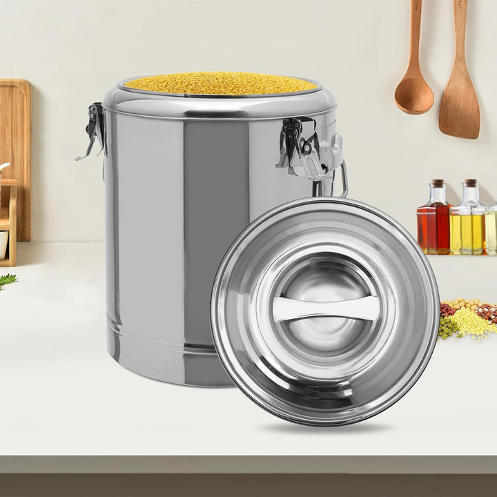 Grosse Isolierter Warmer Suppentopf, 201 Edelstahl 20L Frühstücks Suppentopf für Transport Thermobeh