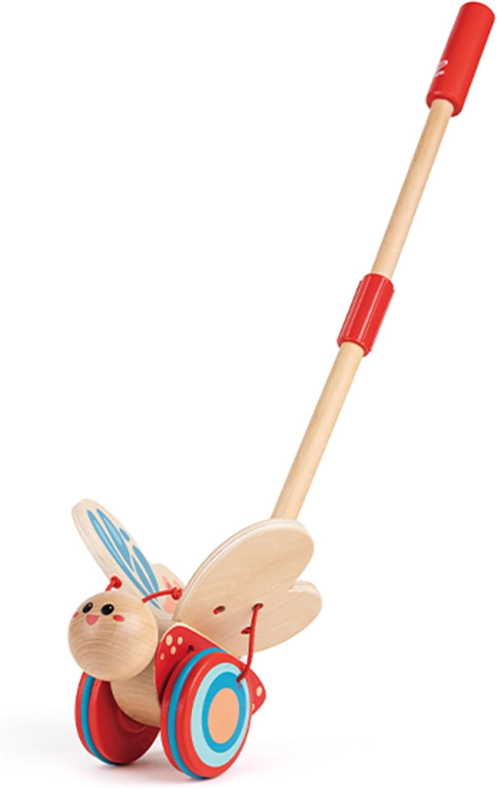 Hape Schiebetier Schmetterling mit bewegenden Flügeln aus Holz
