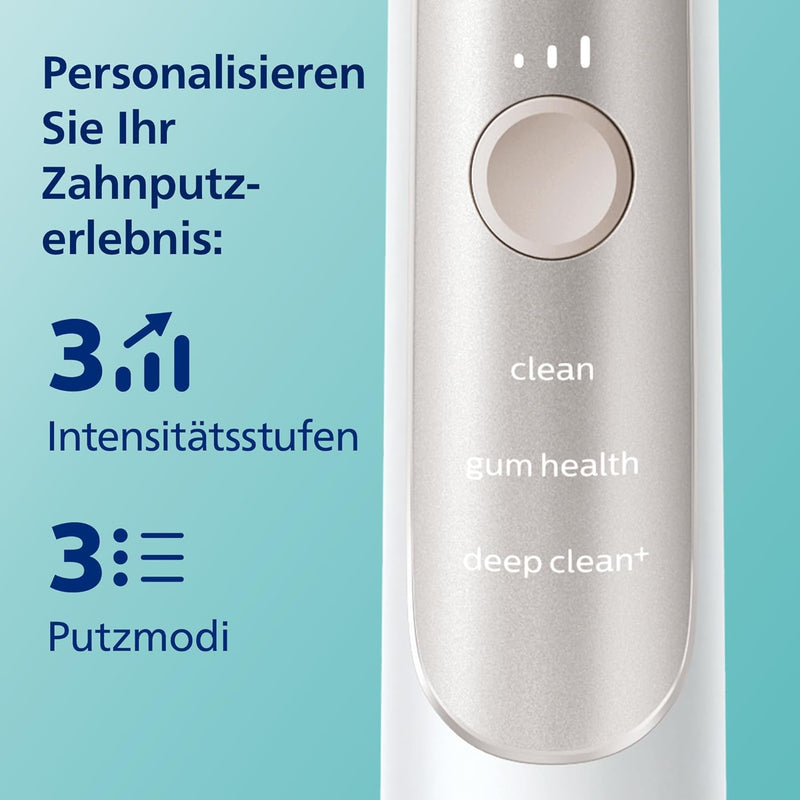 Philips Sonicare ExpertClean 7300 Elektrische Schallzahnbürste mit App, weiss (Modell HX9601/03), We