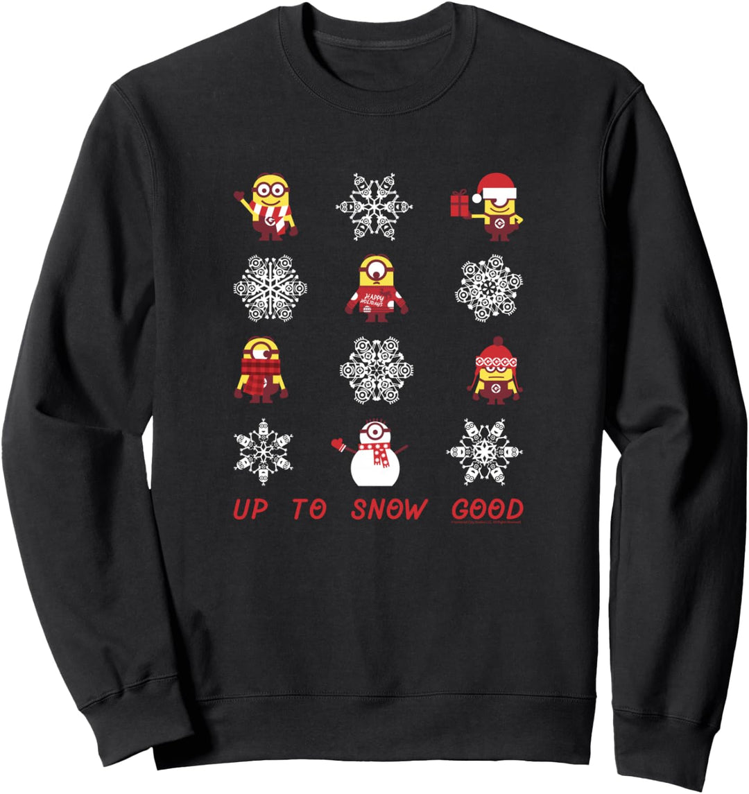 Despicable Me Minions Group Shot Christmas Ugly Sweater Red Sweatshirt