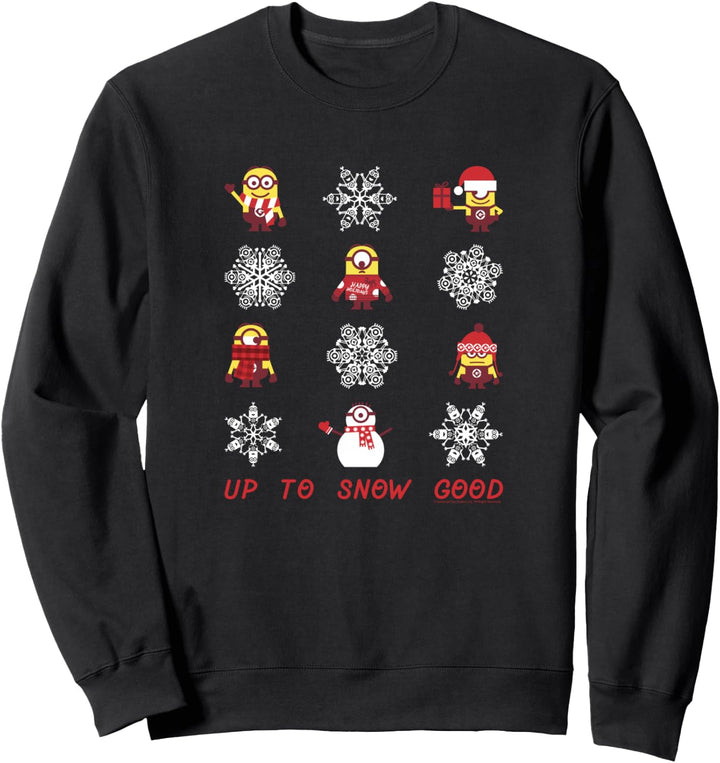 Despicable Me Minions Group Shot Christmas Ugly Sweater Red Sweatshirt