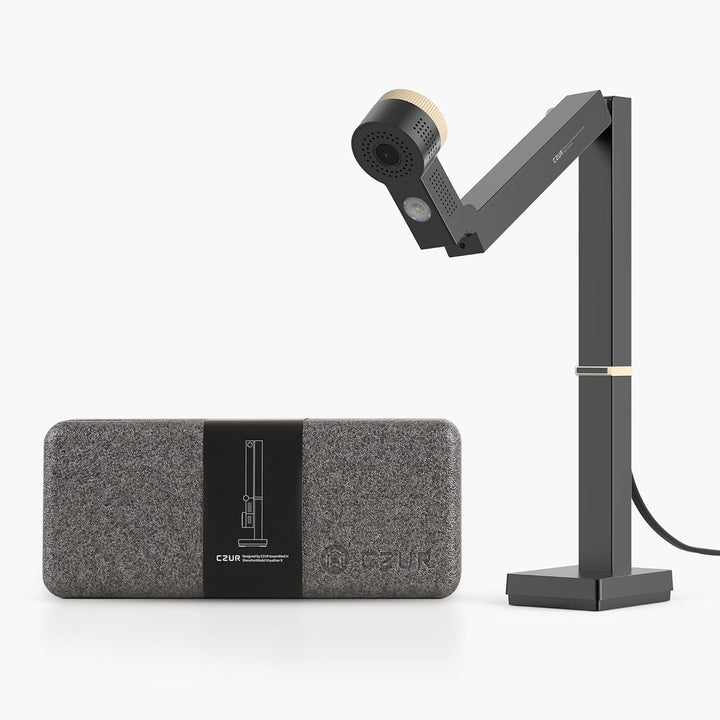 CZUR 12MP USB-Dokumentenkamera 4K Auflösung, Visualizer mit Dual-Auto-Fokus, 60FPS, A3-Format, LED L