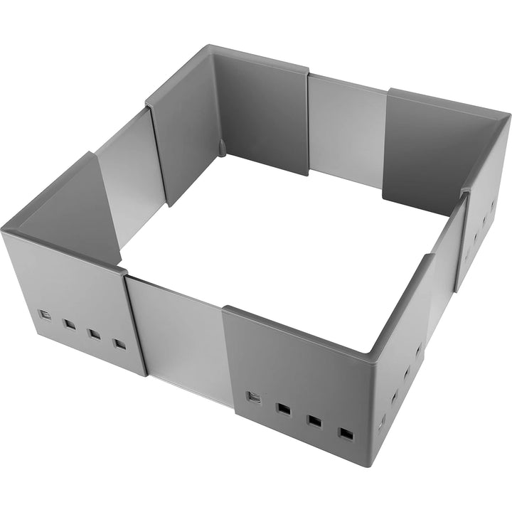 1 x SO-TECH® CuisioFlex Trennwand Organisationsrahmen Aluminiumgrau/Weiss transluzent 1 Stück - cuis