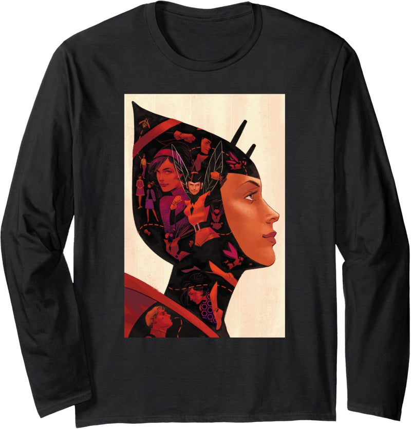 Marvel Wasp Women of Power Comic Cover Langarmshirt