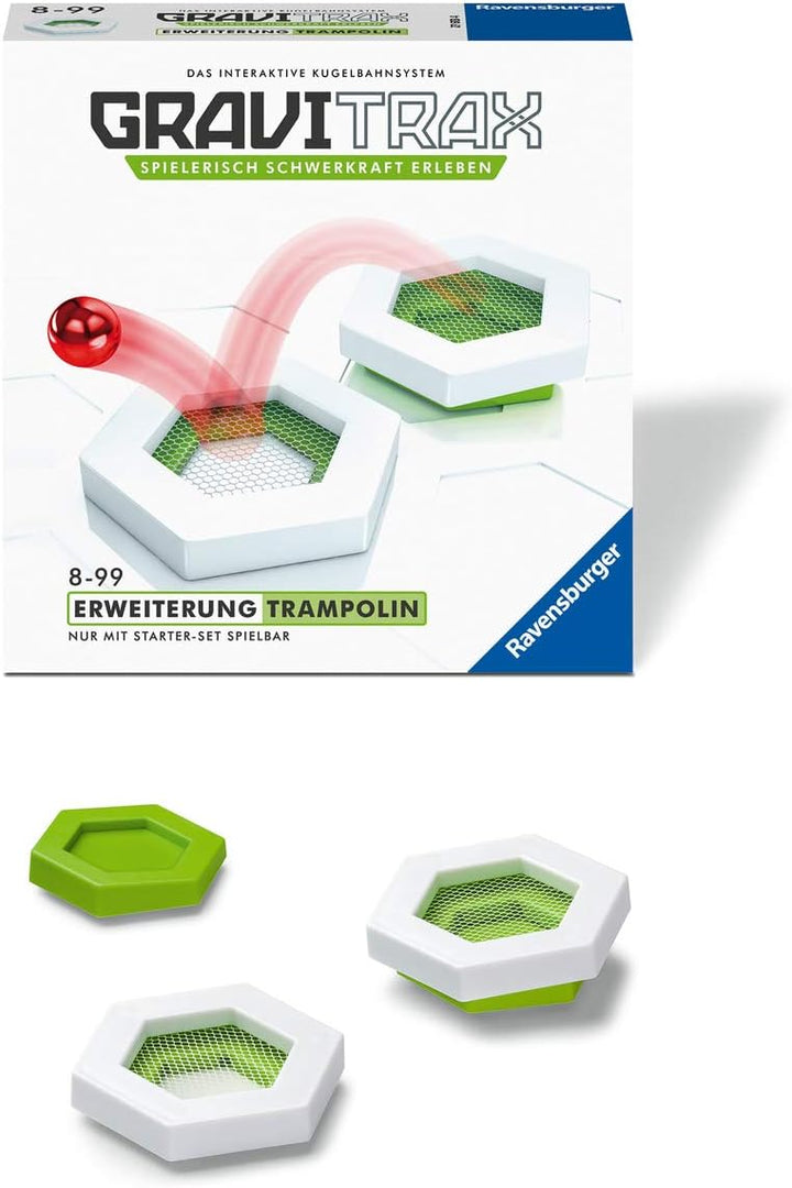 Ravensburger GraviTrax Erweiterung Trampolin - Ideales Zubehör für spektakuläre Kugelbahnen, Konstru