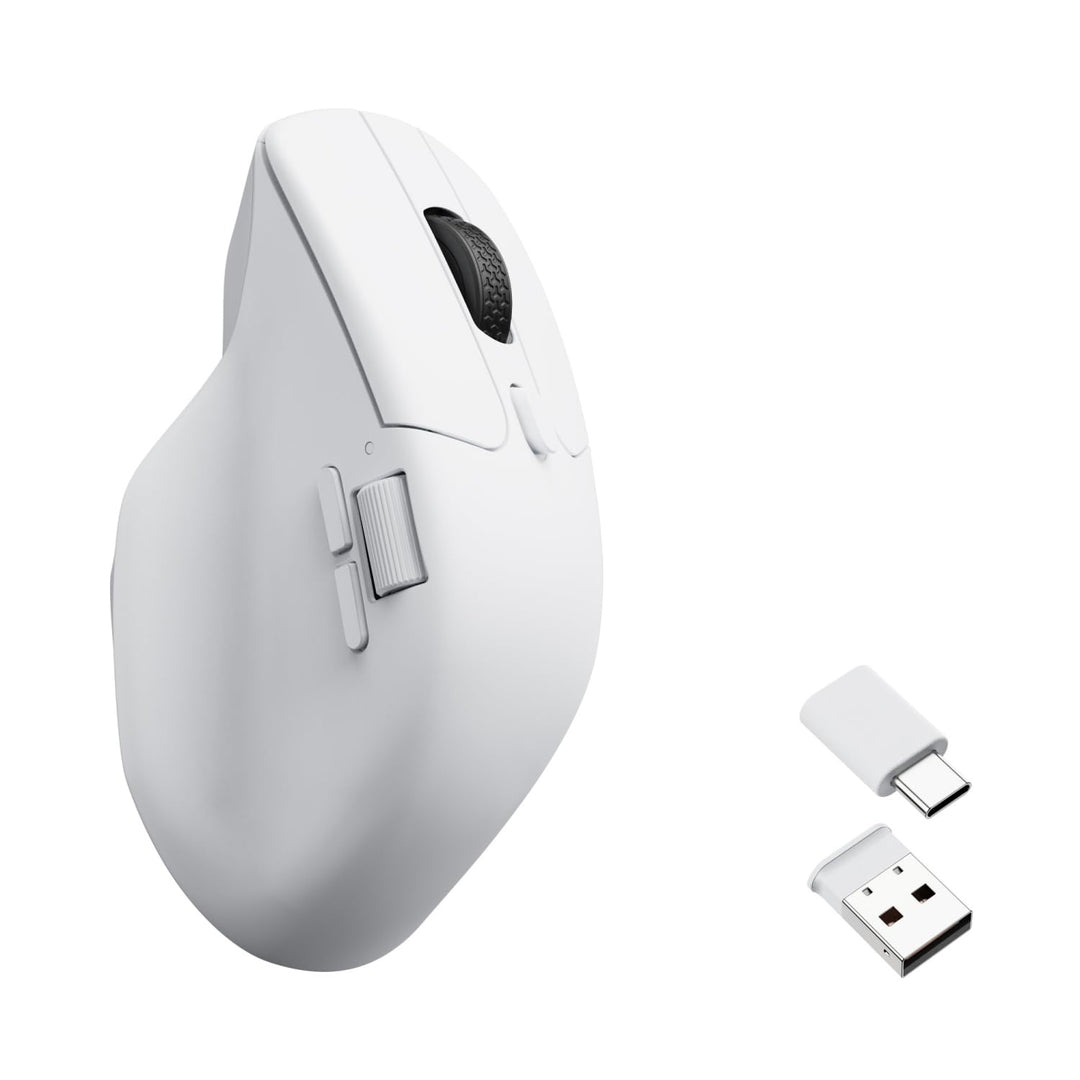 Keychron M6 Wireless Bluetooth/2.4 GHz/Kabelgebundene Optische Maus,1000Hz Leichtgewicht 78g Program