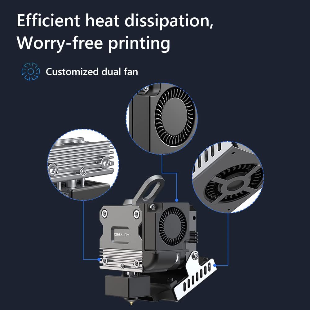 Creality 3D Offiziell Sprite Extruder Pro Kit Dual Gear Feeding Ganzmetall Design 3,5:1 Übersetzungs