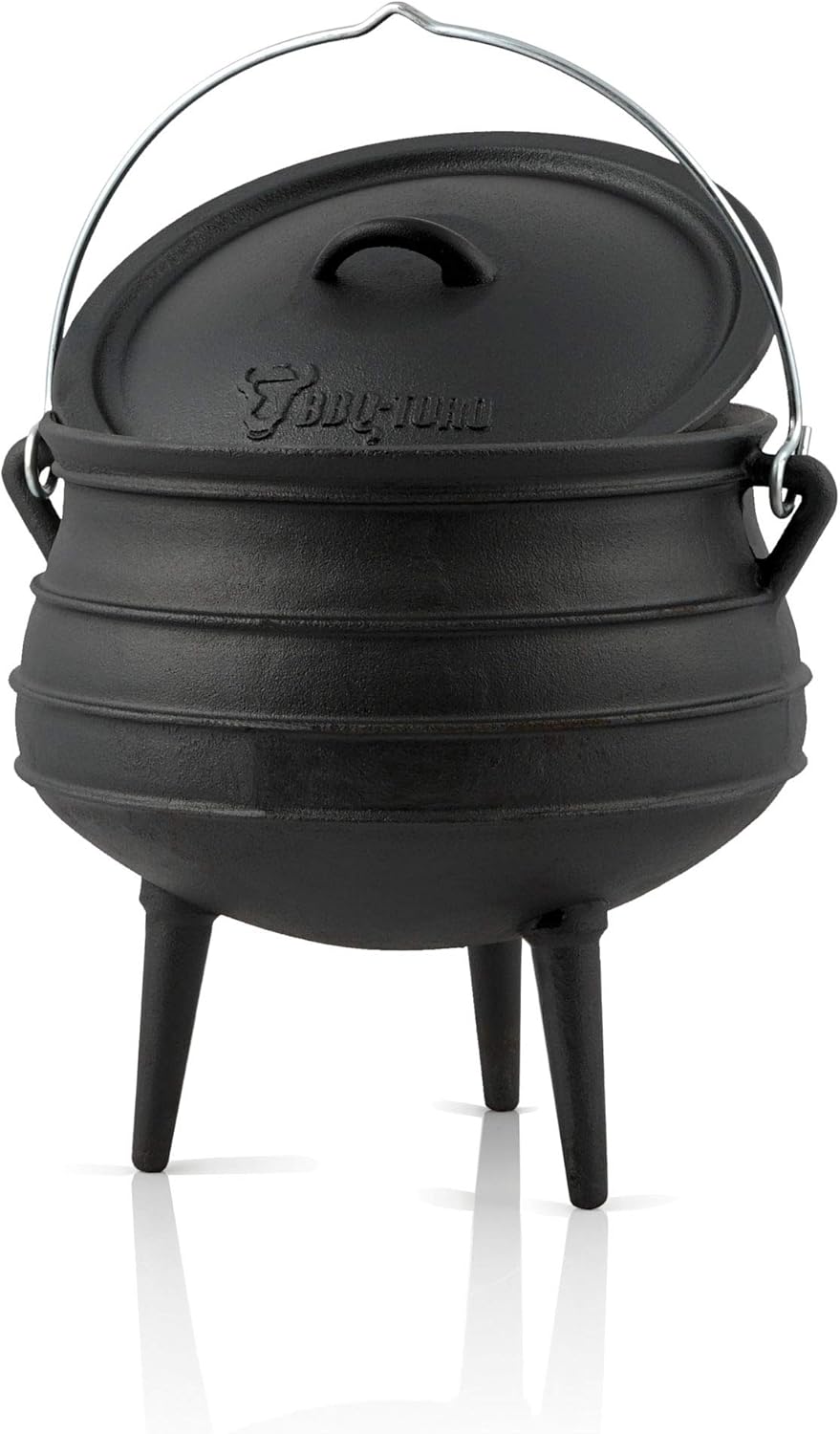 BBQ-Toro Potjie l Gusseisen Hexenkessel (Potjie #2 (ca. 6 Liter), mit Füsse) Guss Kochtopf l Südafri