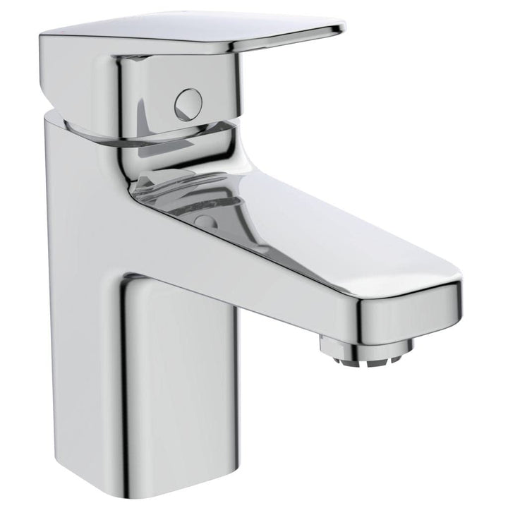 Ideal Standard BD217AA Ceraplan Waschtischarmatur Niederdruck mit Zugknopf-Ablaufgarnitur Auslaufhöh