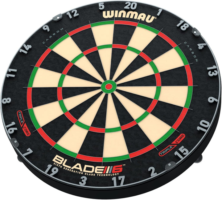 Winmau Blade 5 and Blade 6 Bristle Dartboards - Triple Core Blade 6 Available Schwarz, Weiss, Rot un