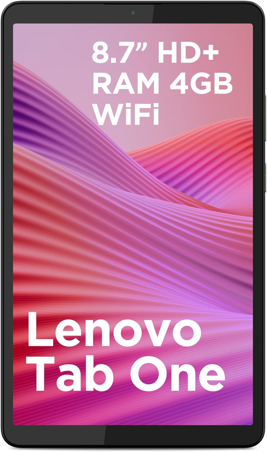 Lenovo Tab One Tablet | 8.7" 1340 x 800 LCD Display | MediaTek Helio G85 | 4GB RAM | 64GB Speicher |