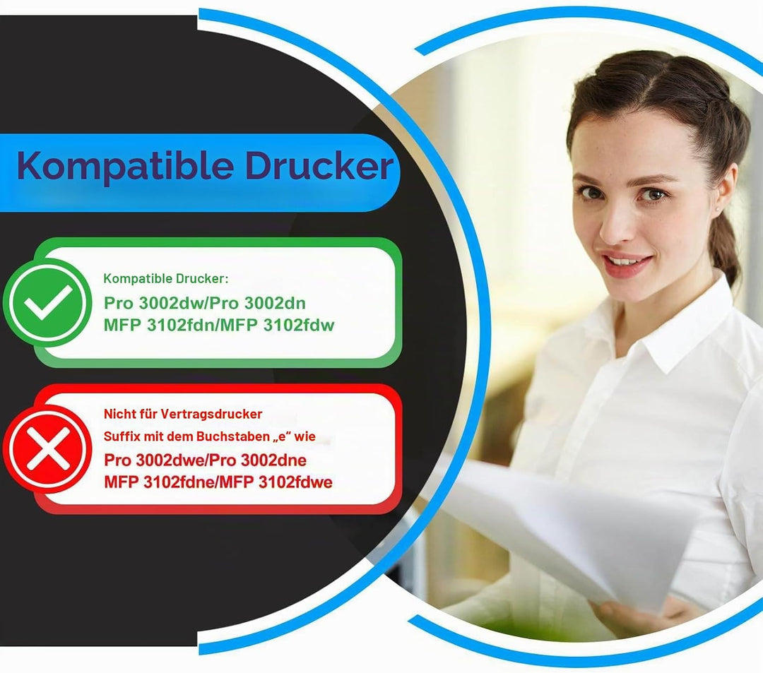 2er-Pack Mit Chip 139A W1390A Toner Kompatibel für HP 139A 139X W1390A W1390X LaserJet Pro 3002dw 30