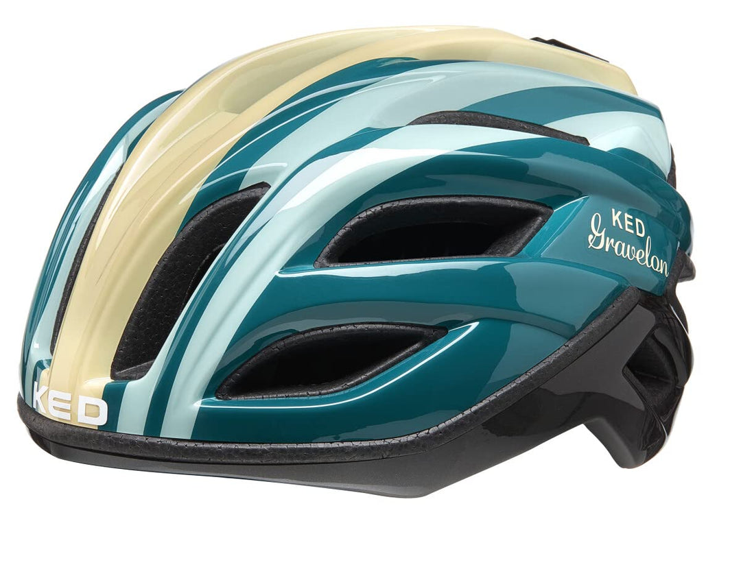 KED Gravelon Lotus Fahrrad Helm grün/gelb 2022 maretini M (52-58cm), maretini M (52-58cm)