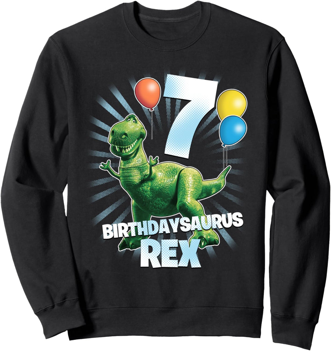 Disney Pixar Toy Story Birthdaysaurus Rex 7th Birthday Sweatshirt