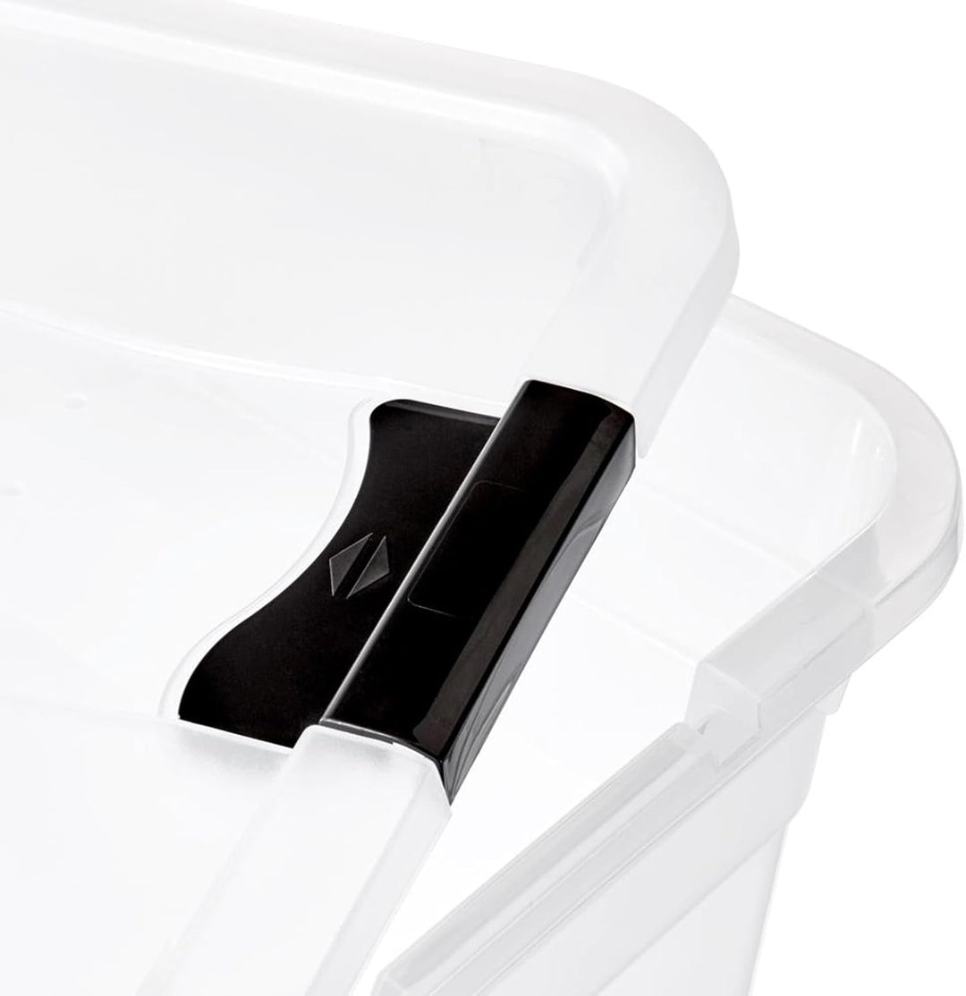 keeeper Aufbewahrungsbox mit Rollen, Deckel und Schiebeverschluss, 79,5 x 39,5 x 41 cm, 83 l, Konrad