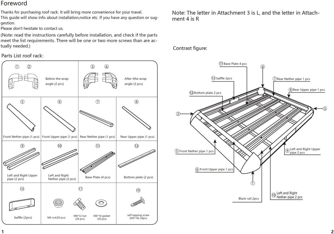 Dachkorb Auto Dachgepäckträger aus Aluminium Gross Dach Dachträger Schwarz Universal Gepäckträger Ge