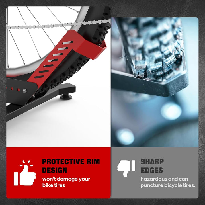 IMAYCC Professional Fahrradständer Boden, für 26”-29”Mountainbike, E-bike, Rennrad, MBT, Hinterrad u