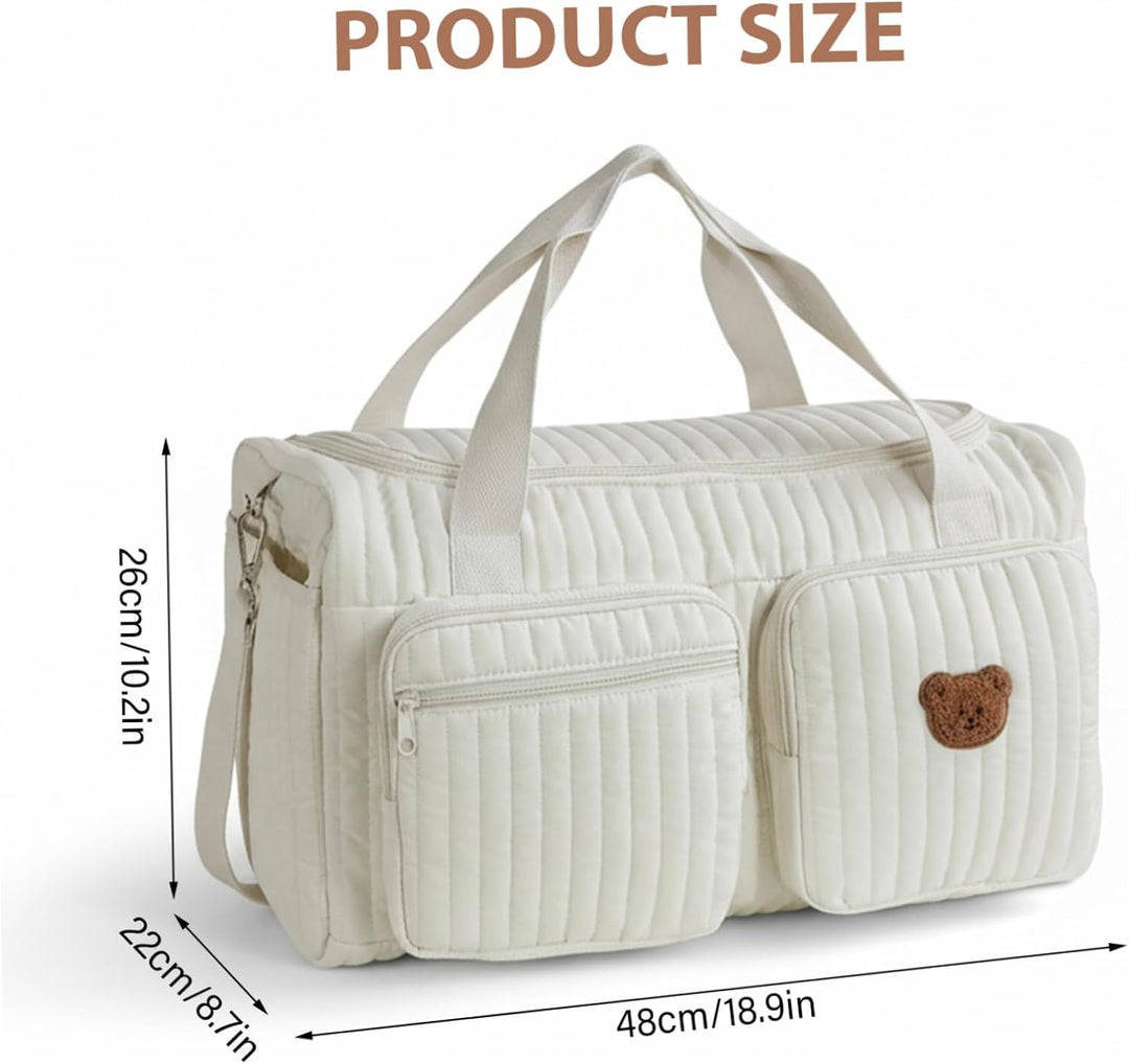 Mama-Baby-Reisetasche – gesteppte Wickeltasche mit grossem Fassungsvermögen für Frauen mit mehreren