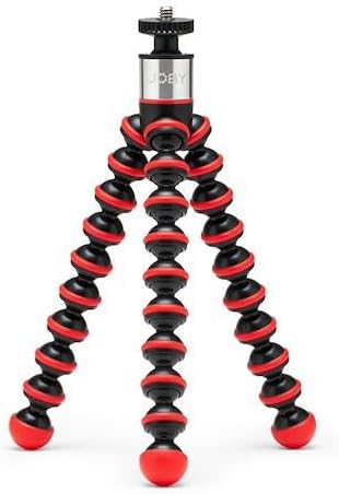 JOBY GorillaPod GO, Flexibles Stativ mit Kugelkopf und GripTight 360 Halterung für Smartphone, Kompa