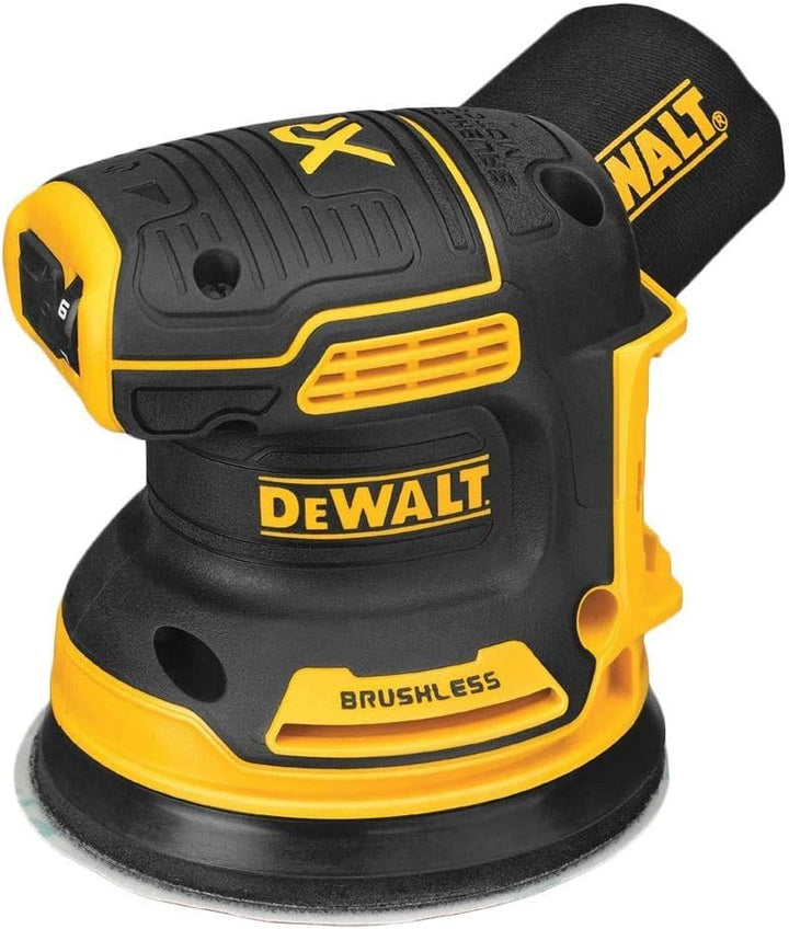 DeWalt DCW210P2-QW - Lijadora Rotorbital sin escobillas XR 18V con 2 baterías Li-Ion 5,0Ah, Silber