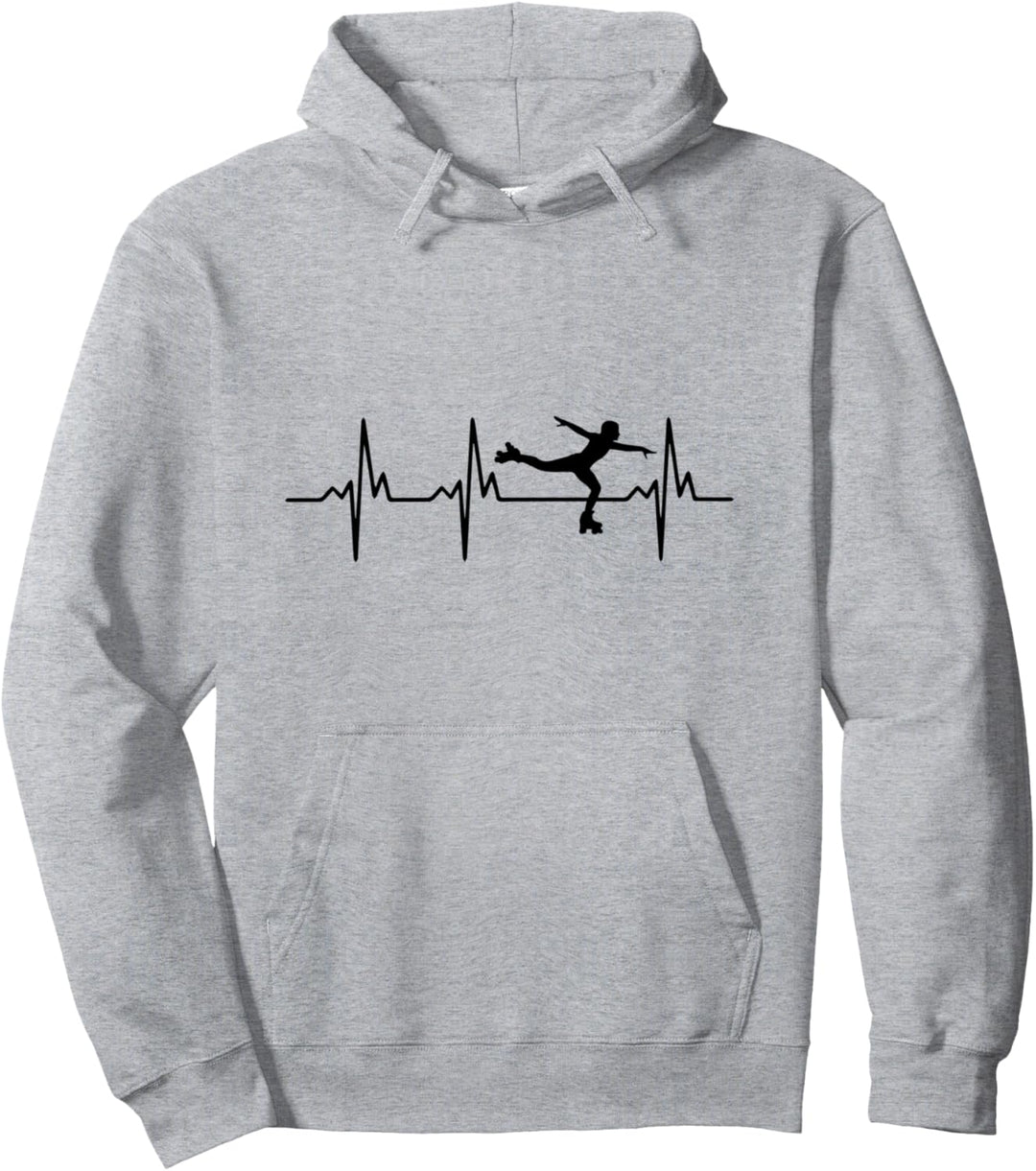 Heartbeat Ecg Rollschuhe Rollschuhe Inlineskating Pullover Hoodie