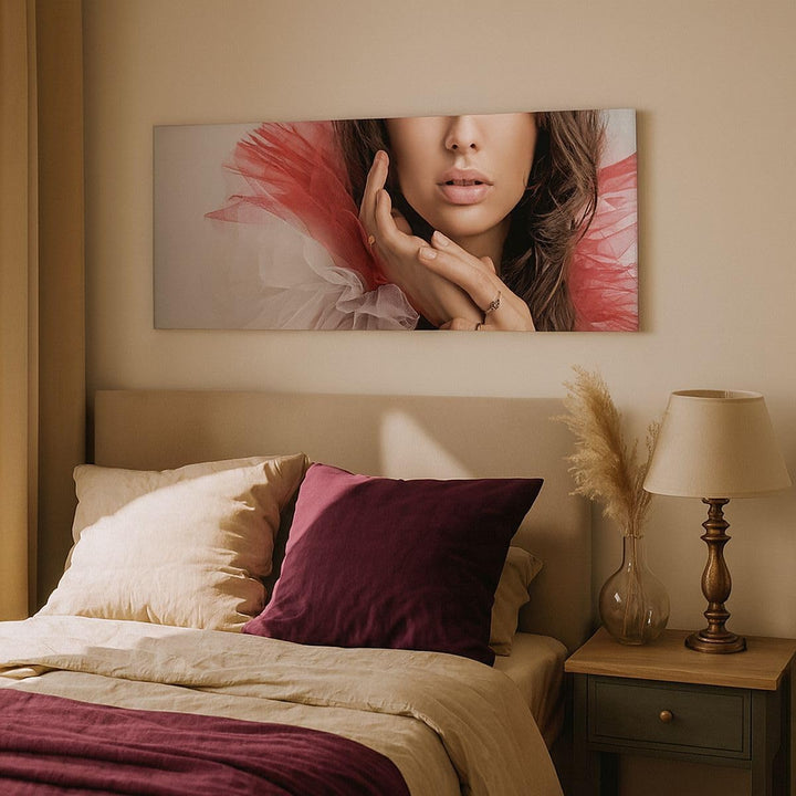 Wandbilder Dekoration Wohnzimmer Schönheit kleid mode modell Panorama Bilder auf Leinwand 120x50cm L