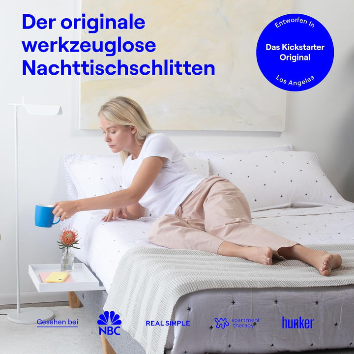BedShelfie Nachttisch Zum Einhängen Bettablage für Etagenbett und Boxspringbett, Bettablage für WG-Z