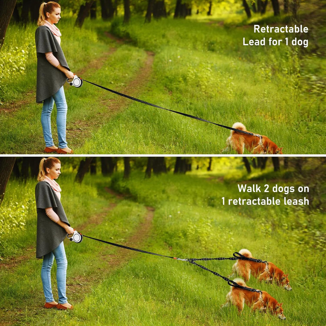 Laufleine Hundeleine, Rollleine Hund 8m, Einziehbare Hundeleine Mit Kotbeutelspender, 360° Flexibel,