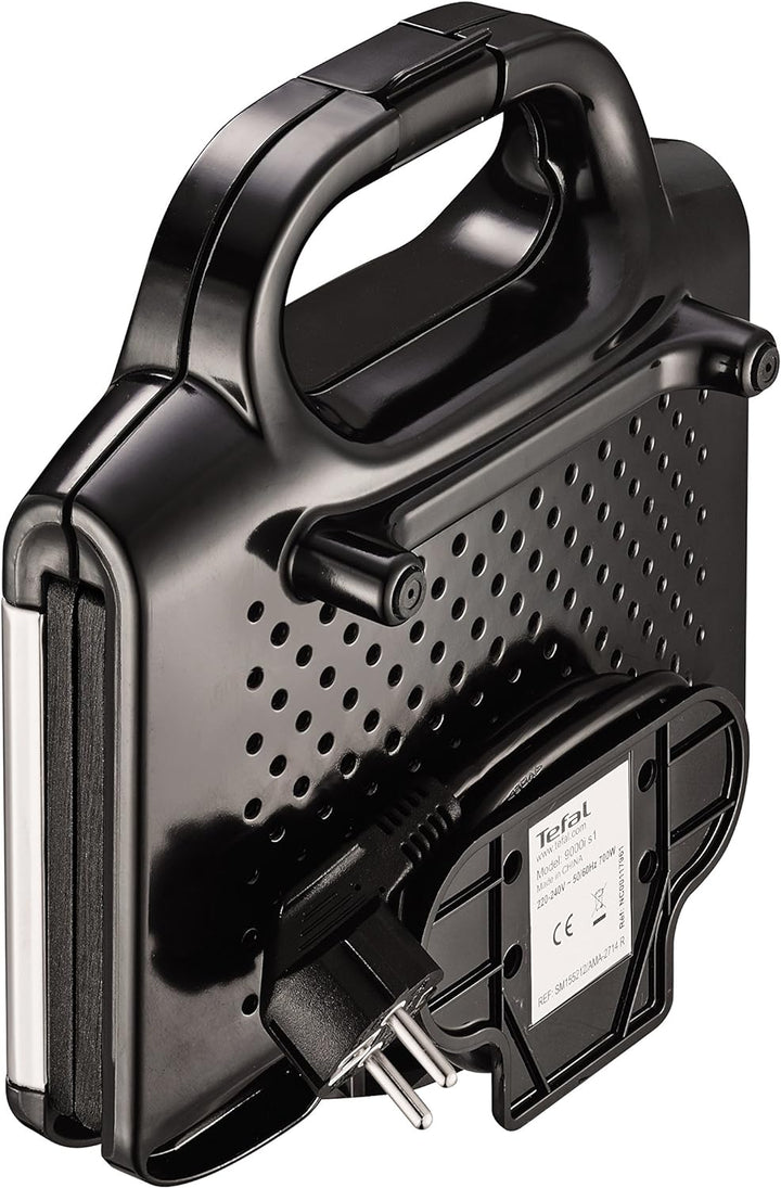 Tefal Express TT410D 2-Scheiben-Toaster, Schwarz, Edelstahl, 2 Scheiben, 850 W, 160 mm & Ultracompac